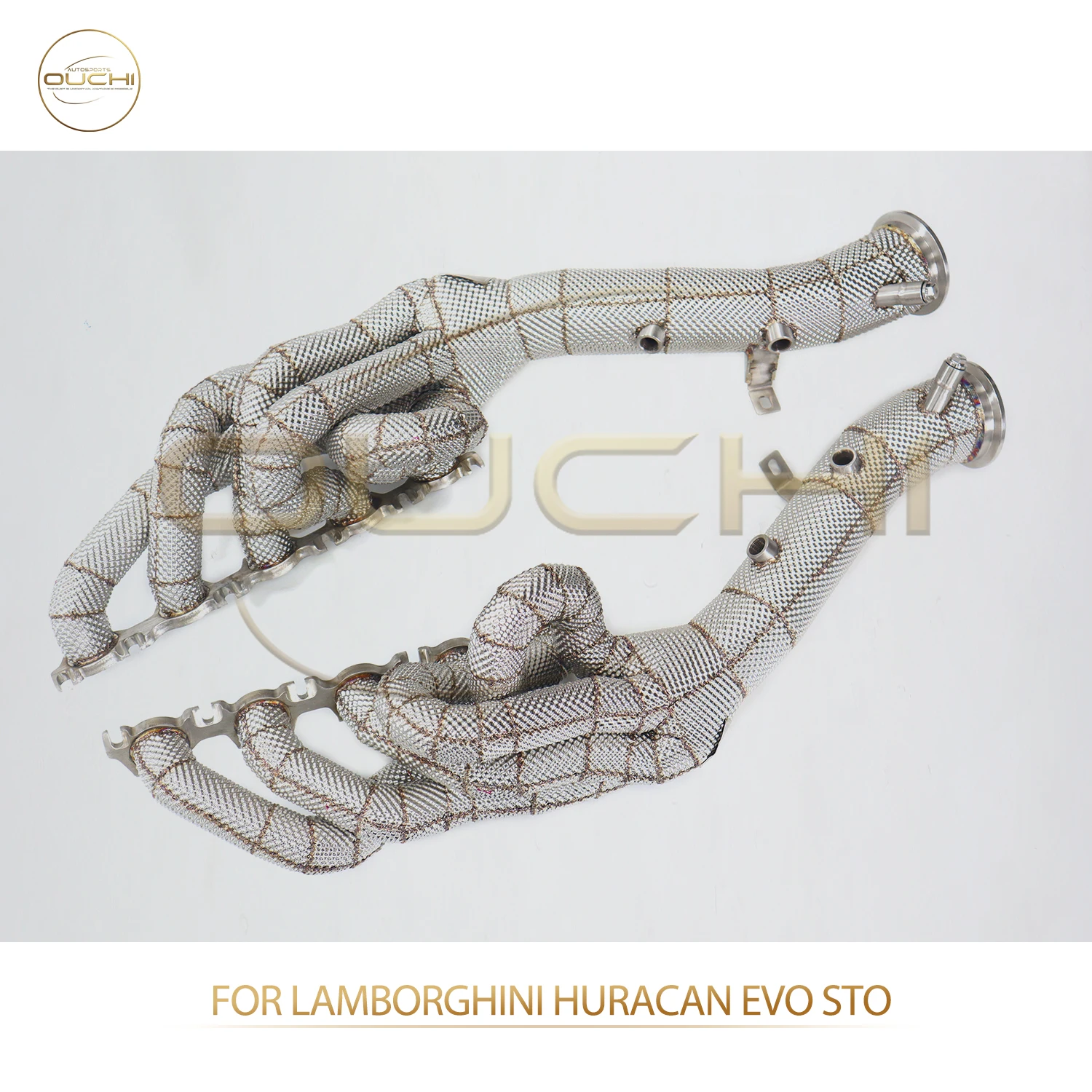 

OUCHI for Lamborghini Huracan STO EVO 2024+ Stainless Steel Exhaust Manifold Header TIG Welding