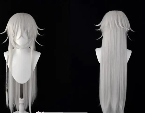 

Длинные серебристо-белые косплей under taker, синтетические волосы, парики для косплея, парики для косплея и костюмные парики