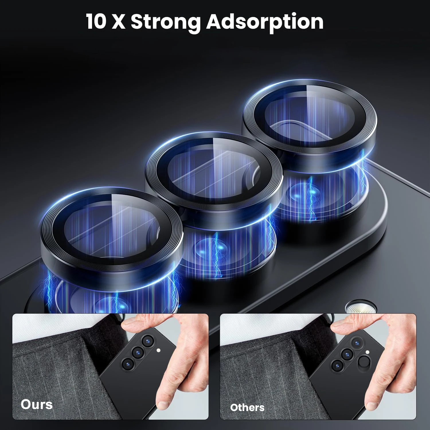 أفلام عدسة الكاميرا المعدنية والزجاجية لهاتف سامسونج جالاكسي Z Fold 7 الفردية سبيكة معدنية حلقة الزجاج المقسى واقيات الكاميرا لـ Fold7 #3