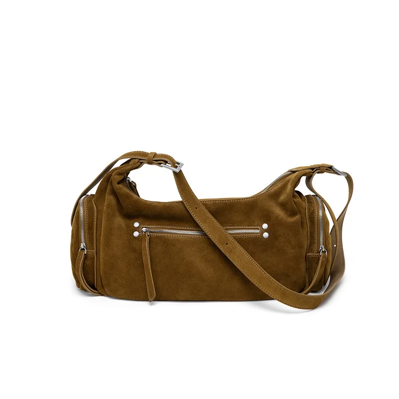 

Frosted Cowhide Underarm Bags For Women Luxury Designer Handbags And Purses New In Genuine Leather High-end Shoulder Bags