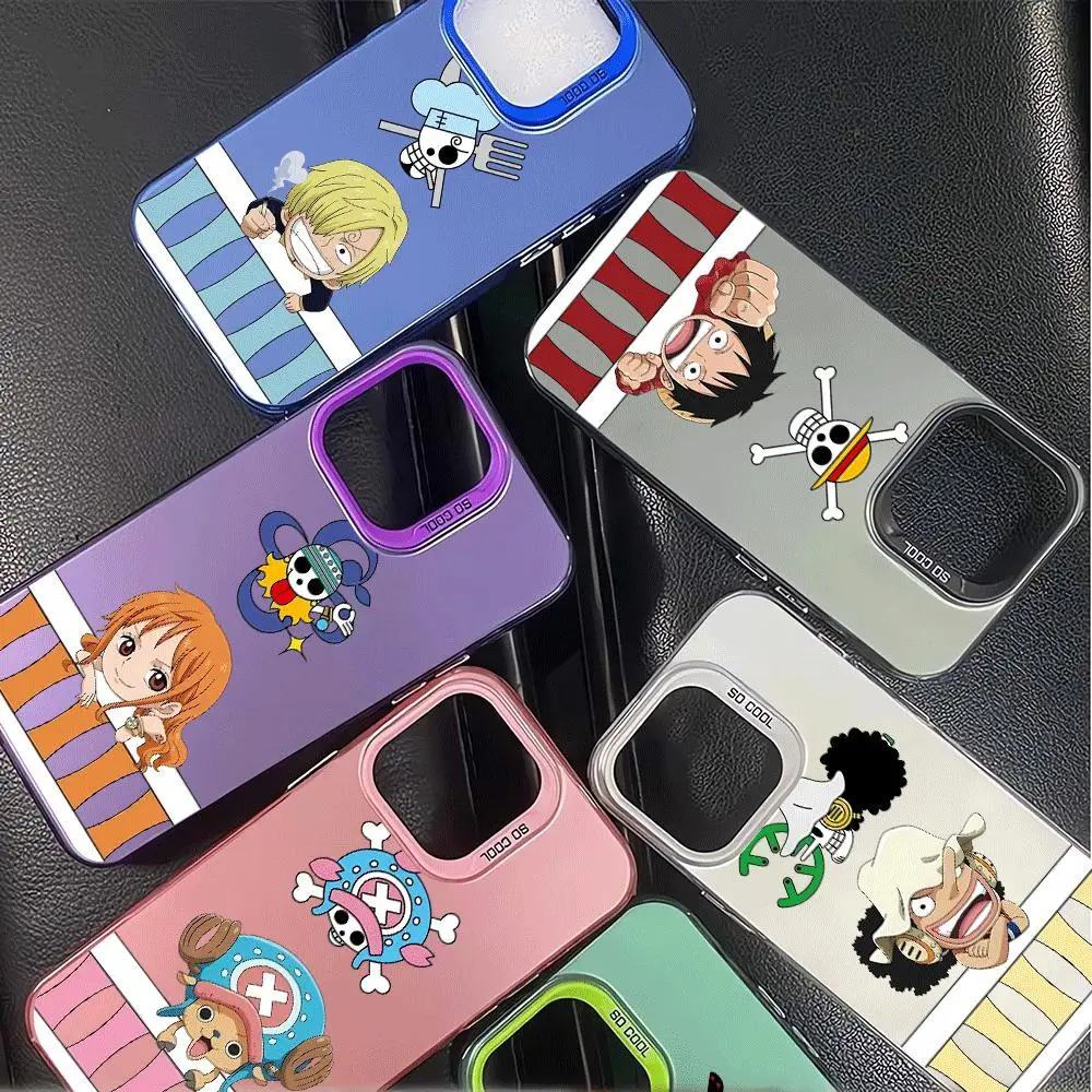 Ones Pieces Luffy Zoro Phone Case For iPhone 15 Pro Max 14 Plus 13 12 11 Pro XS Max X XR 15 Plus Shockproof Mobile