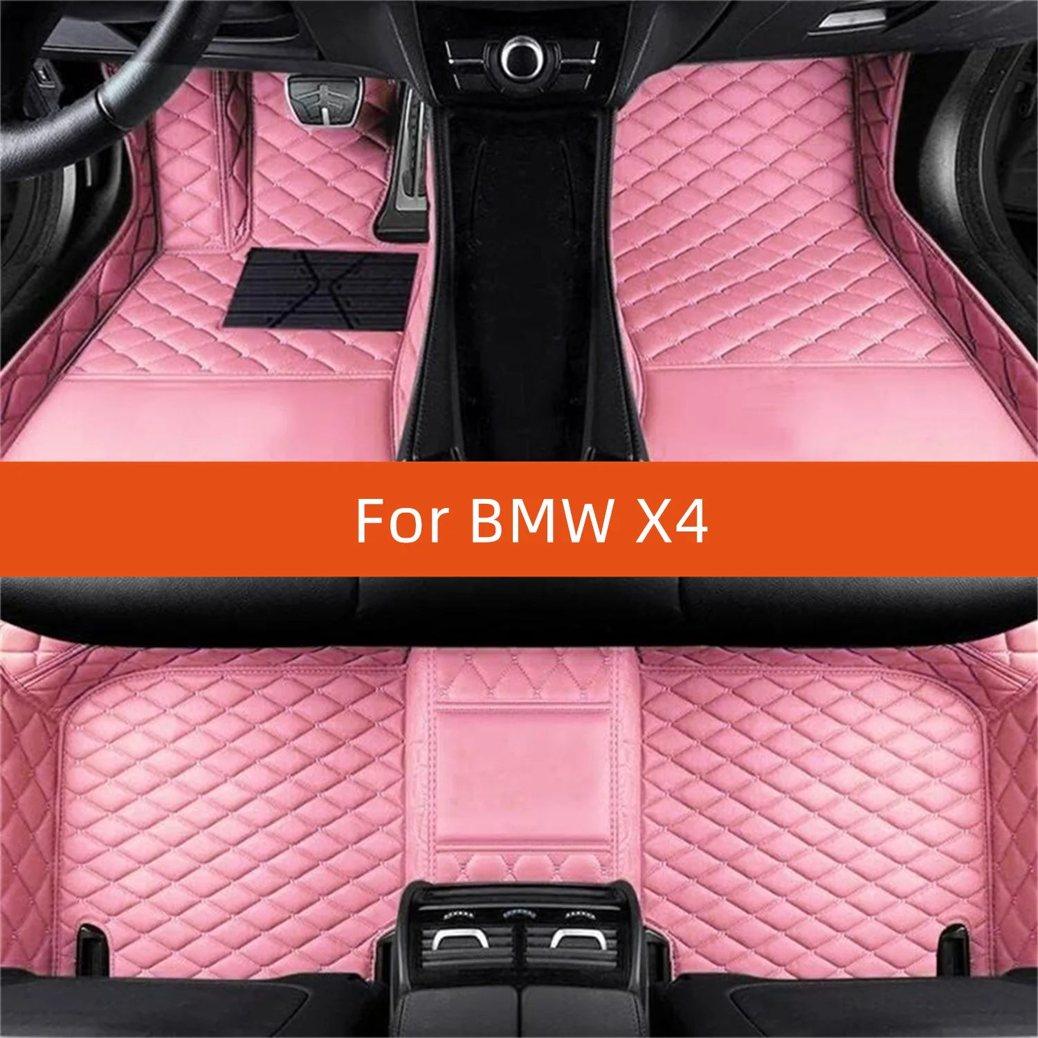 

Custom Leather Car Floor Mat For BMW X4 2014 2015 2016 2017 2018 Car Mat Interior Accessories