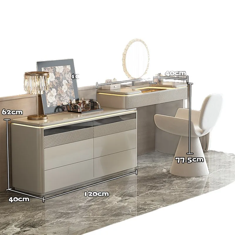 

Dresser, chest, integrated light luxury bedroom, premium bedside jewelry cabinet, makeup table