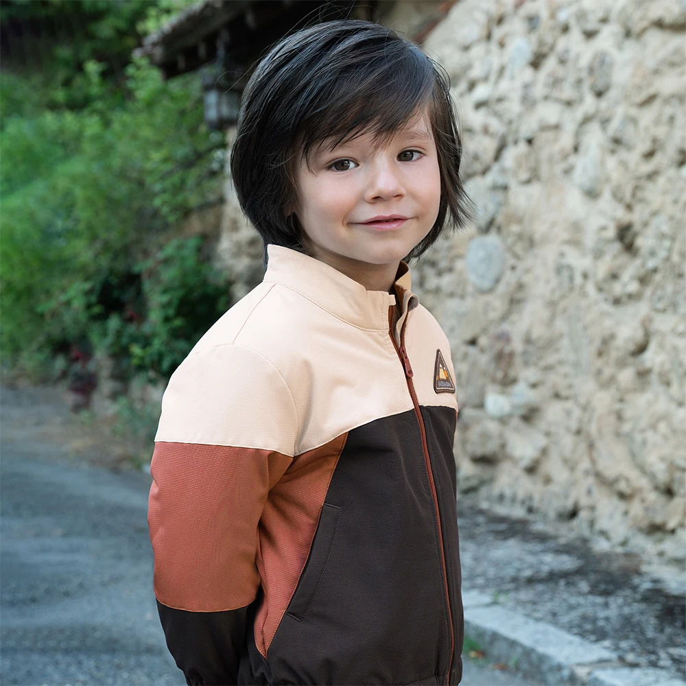 Dave Bella Boys' Coat Autumn Winter Baby Thick Color Blocked Stand Collar Windproof Jacket Children Clothing Outerwear DB4253861