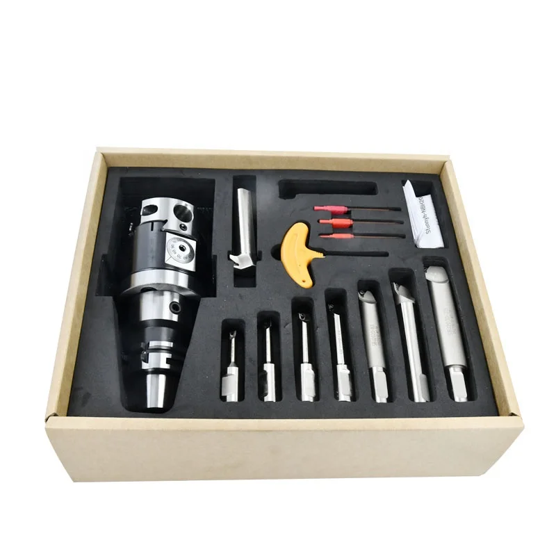 For Machine Tools Boring Tools Set  bt40 hsk63A  NBH 2084 9pcs-set adjustable boring head