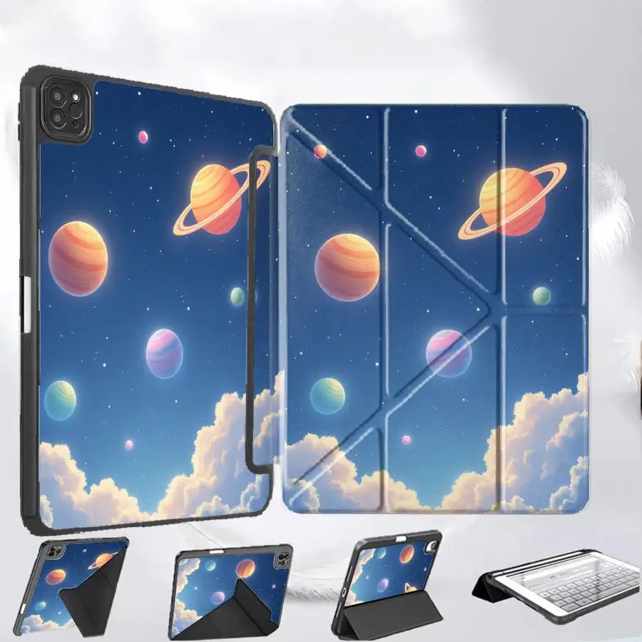 

Tablet Case For iPad Mini 6 7 Air 4 5 M3 M2 M4 11inch Pro 2025 Pro 11th 10th 9th 8th 7th 12.9inch Holder Cover Beautiful Planet