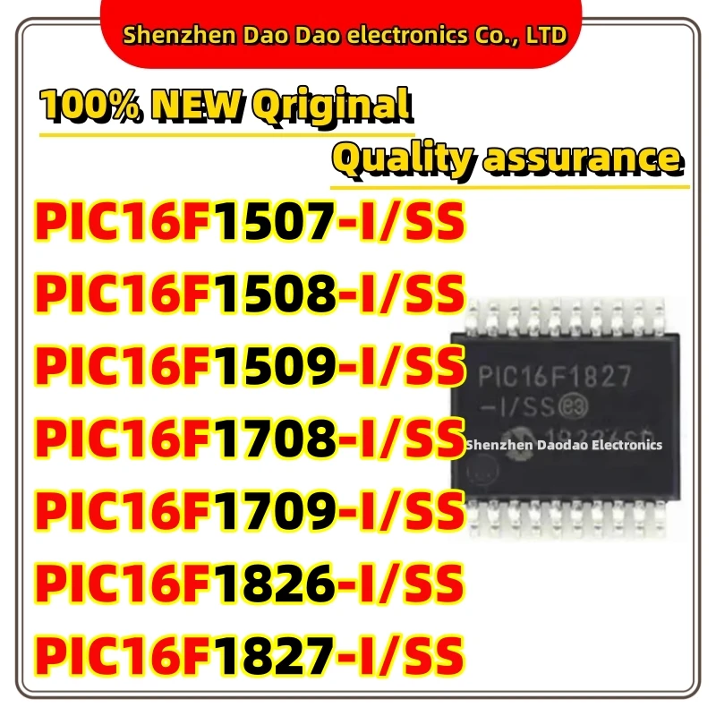 PIC16F1507-I/SS PIC16F1508 PIC16F1509 PIC16F1708 PIC16F1709 PIC16F1826 PIC16F1827 I SS SSOP-20 Microcontroller chip new original