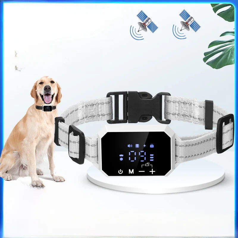 

GPS Dog Fence System - Waterproof Training Collar with Vibration/Sound/Static Correction & Virtual Barrier Alert (FCC/CE/IPX7)