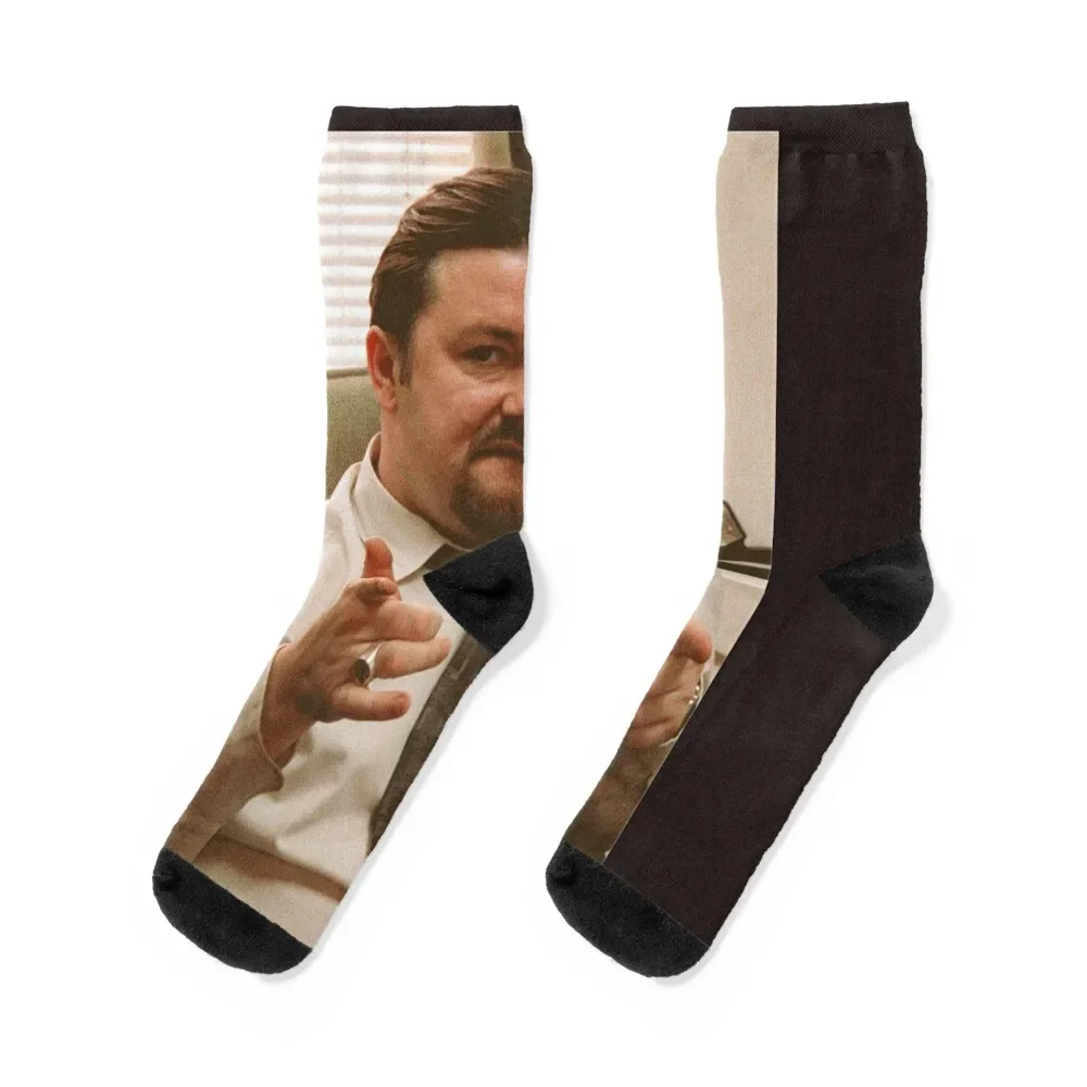 

David Brent - The Office UK Classic T-Shirt Socks snow essential Women's Socks Men's