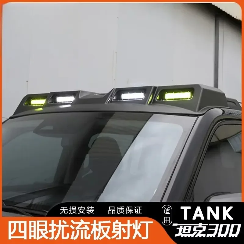 4 Eyes ABS LED Car Roof Spotlight for Tank 300 SUV 12V Retrofit Upgrade - Enhance Your Vehicle's Lighting System
