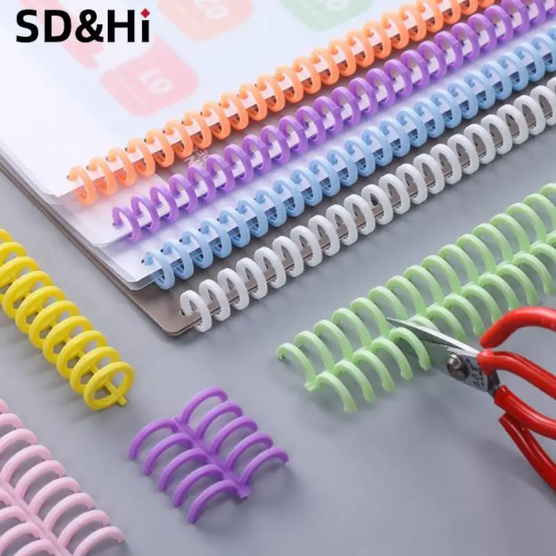 Loose-Leaf Paper Book Album Binder, A4 Notebook Binding Clips, Círculos Anel, 30 Buracos, Binder, Scrapbook, 10pcs