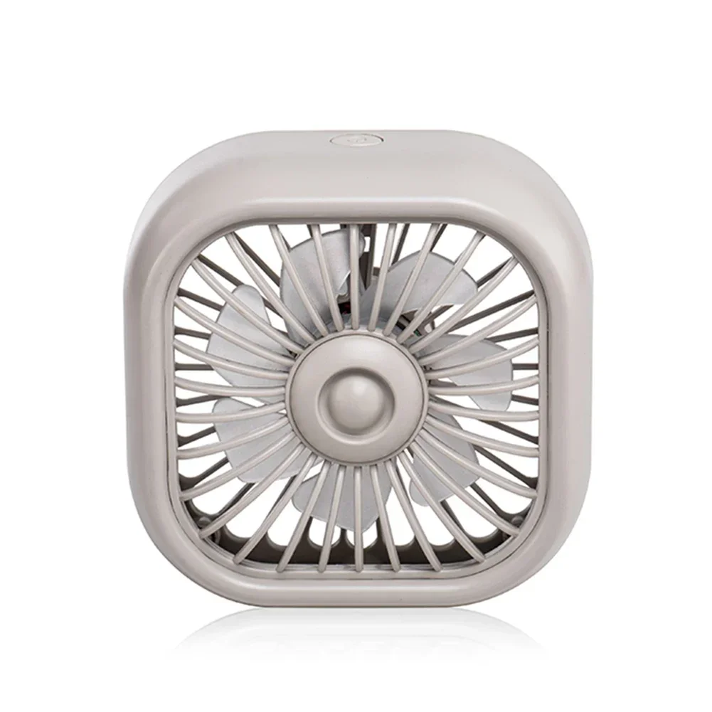 Car Mini Fan Car Cooling Fan USB Car Air Vent Outlet Fan With Changing Light 3 Speed Fan Car Rear Seat Cooling Tools Kit
