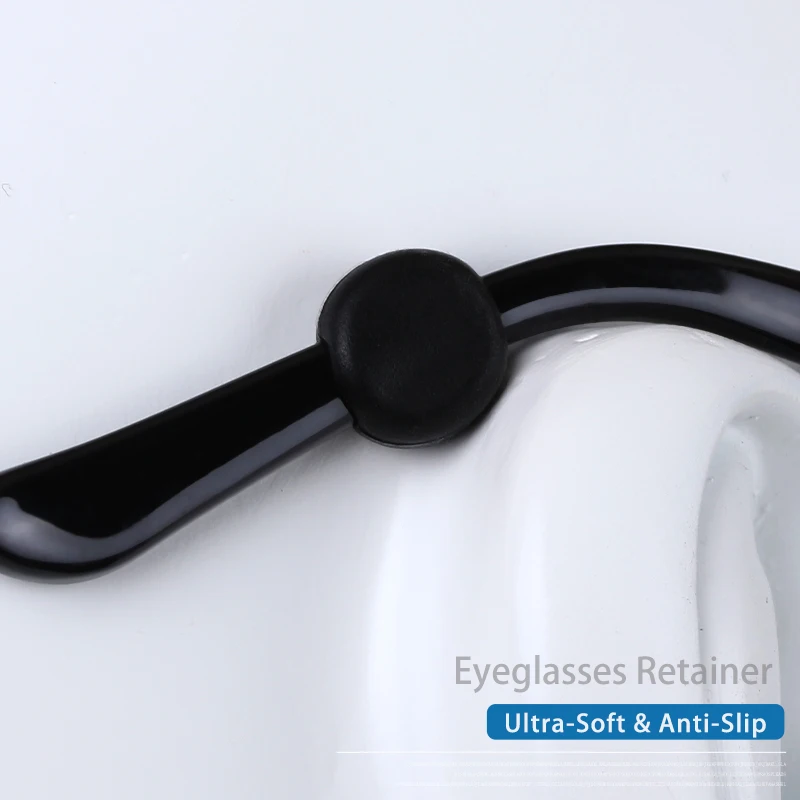 

4 Pairs Silicone Round Anti-Slip Eyeglasses Temple Tips Glasses Frame Grips Eyeglass Retainers Ear Hook for Glasses Legs