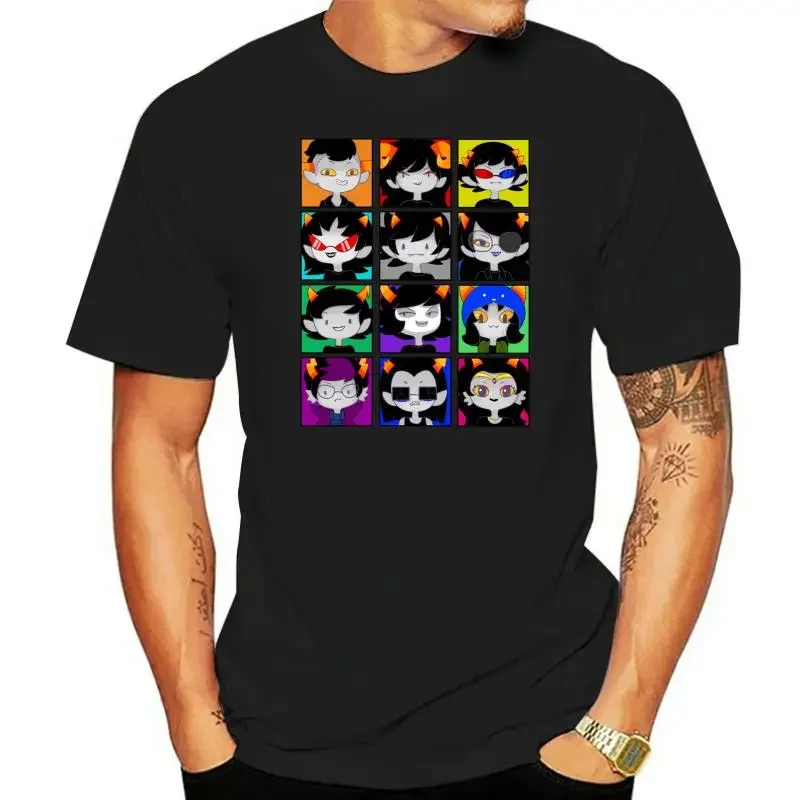 Summer harajuku custom t shirt heavyweight Informal New Arrival Homestuck Mens T-Shirt - New funny anime Canvas 12 Box Image