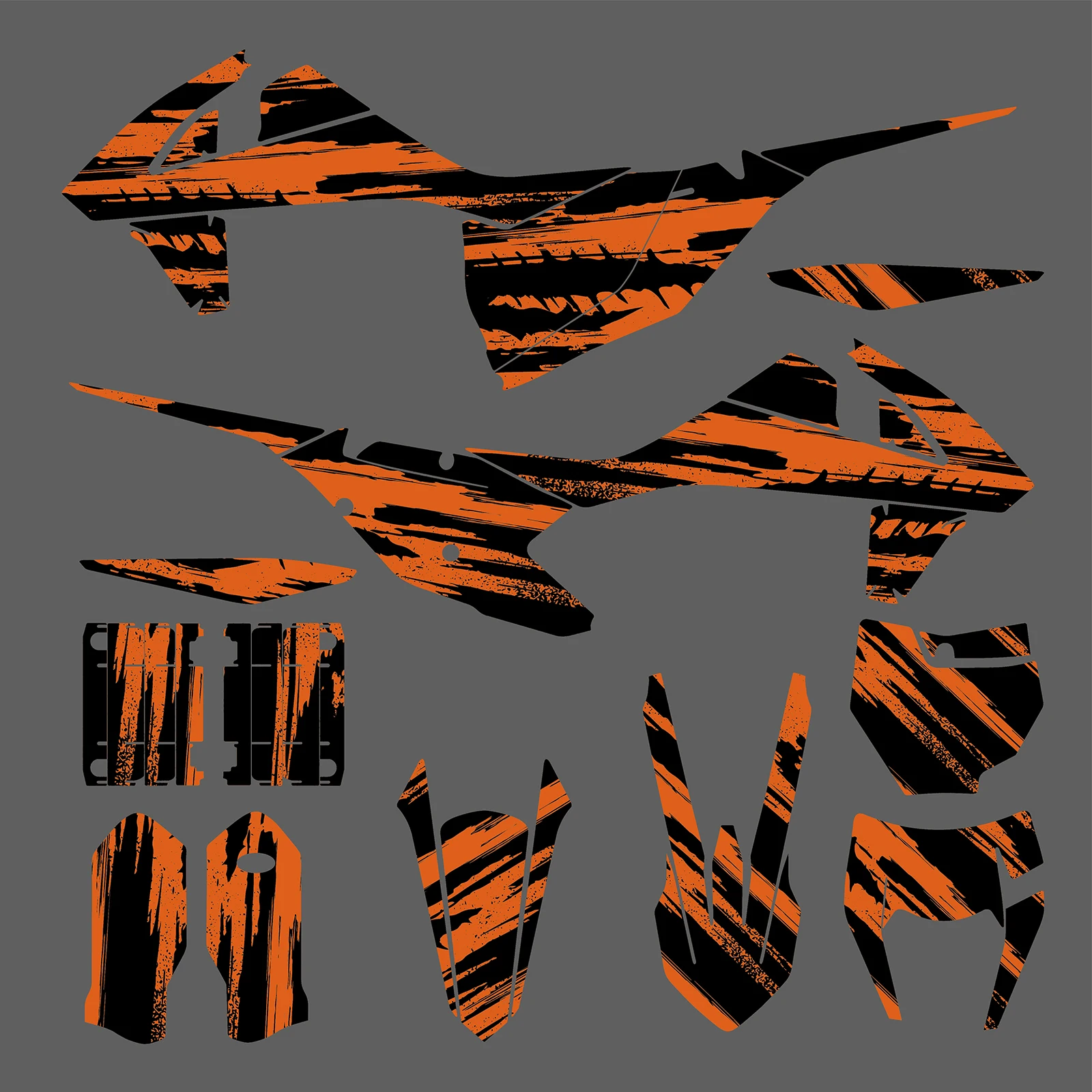 

NICECNC Motorcycle Graphics Background Decals Stickers For KTM EXC 300 EXC 250 EXCF 350 EXC 450 XC XCF 2017 2018 2019 Customize