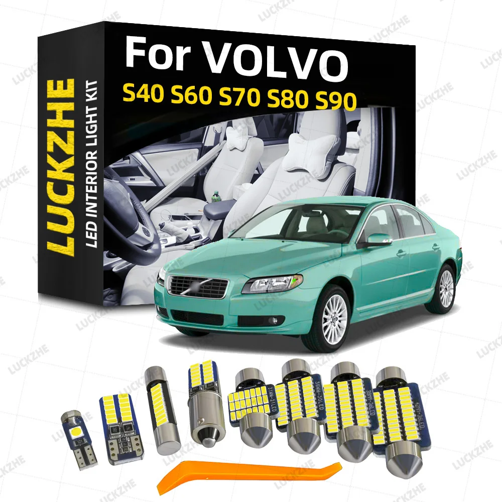 

Внутренний светодиодный светильник автомобиля для VOLVO 850 940 960 C30 C70 S40 S60 S70 S80 S90 1997 2002 2004 2005 2006 2007 Запчасти Аксессуары Canbus