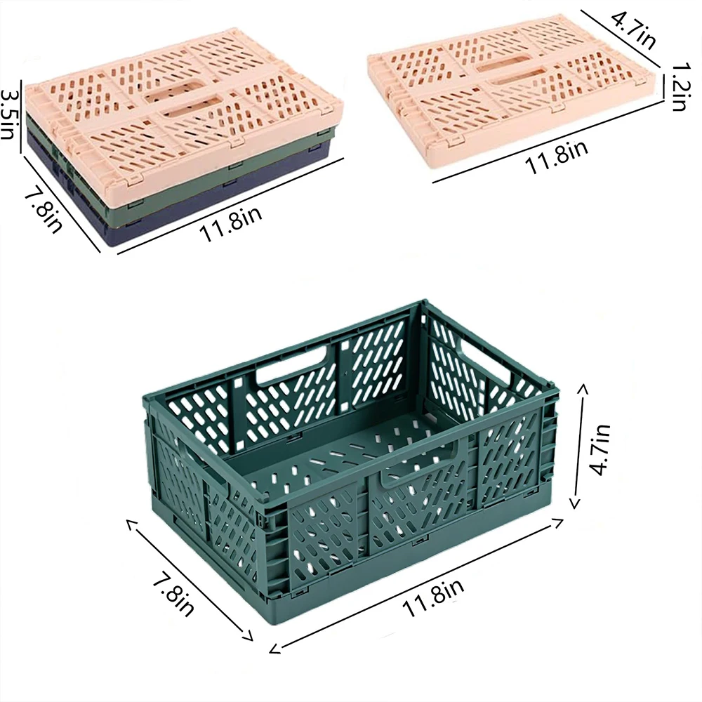 تنظيم سلات التخزين حالة قابلة للطي سطح المكتب طالب سلة الشريط القرطاسية البلاستيك صندوق تخزين الحاويات القابلة للطي
