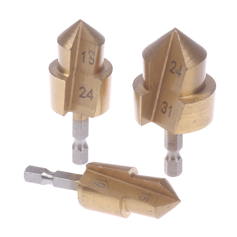 

1/3PCS High Quality PPR Lifting Stepped Drill Bit Hexagon Shank Water Pipe Connection Tool 20/25/32mm Full Open Process New