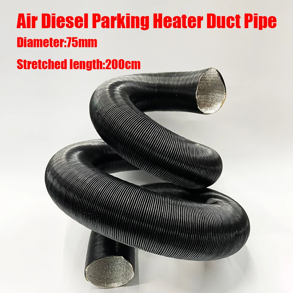 75mm Diameter 115-200cm Length Air Heater Duct Pipe Tube Hose Line Diesel Parking Heater for Webasto Eberspacher Car Camper