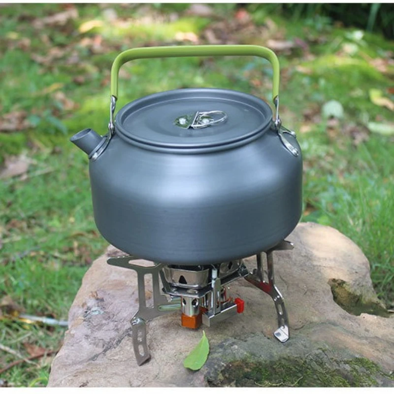 Camping en plein air, cafetière, théière, randonnée, pêche, pique-nique, bouilloire bouillante, grande capacité, Portable pour transporter et utiliser