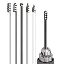 Dremel 그라인딩 스틸 그라인딩 목재 연삭용 6x8x120mm 길이 텅스텐 카바이드 버, 1 개