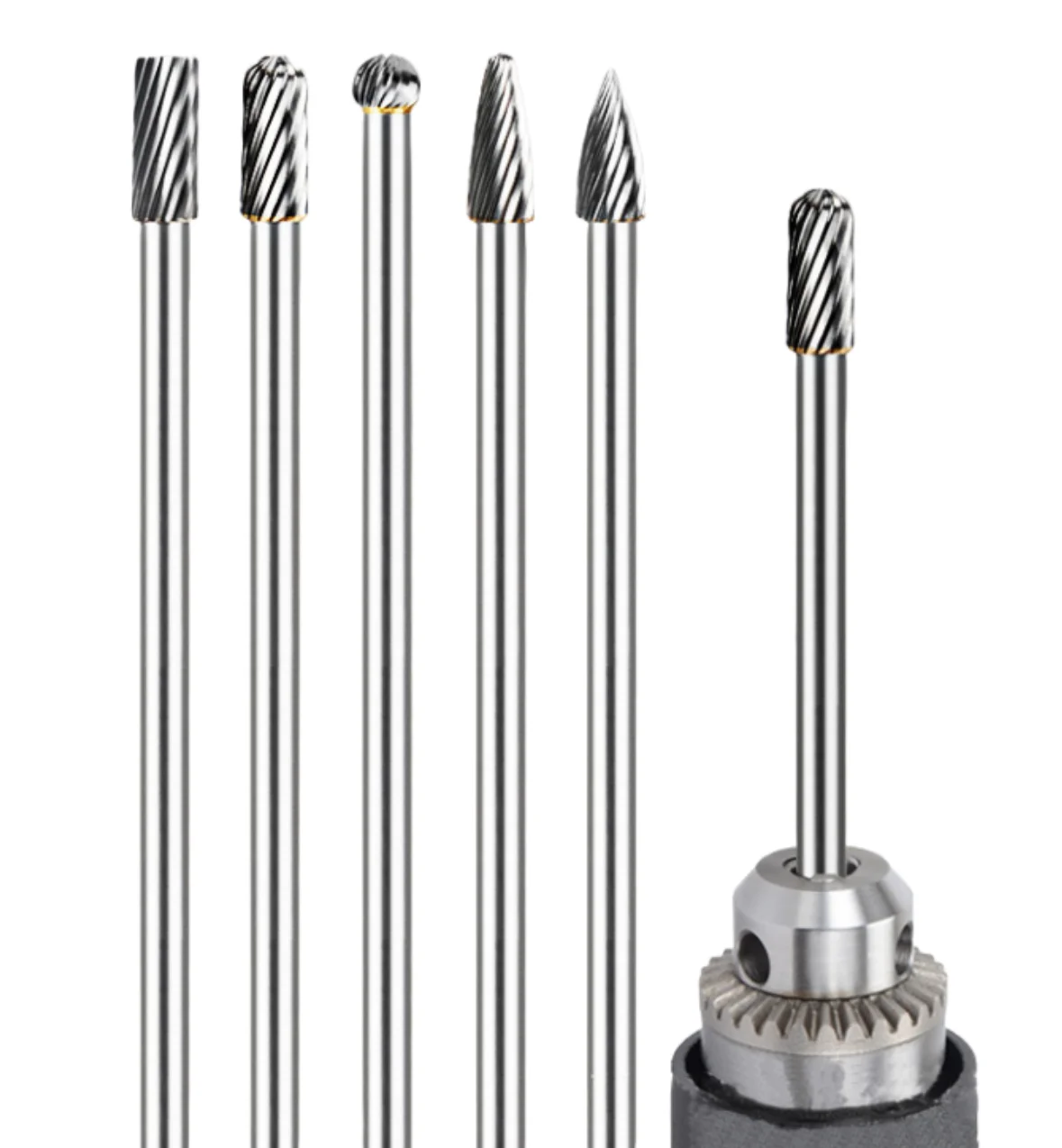 1pcs 6x8x120mm Long Tungsten Carbide Burrs for Dremel Grinding Steel Grinding Wood Grinding