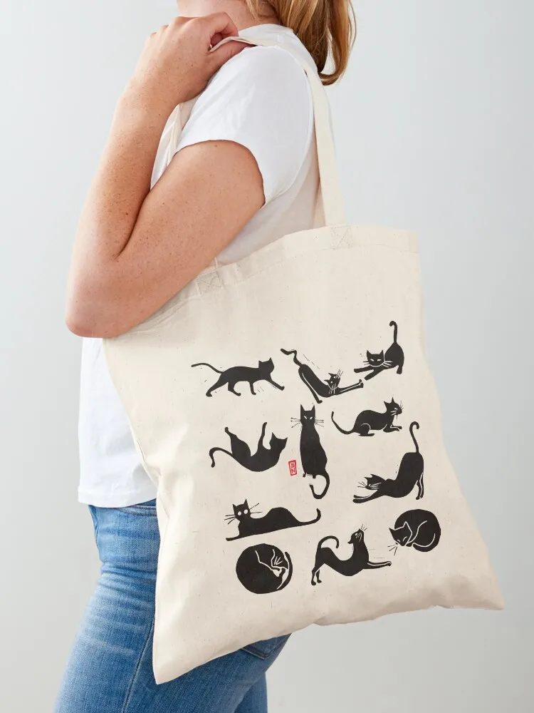 

BLACKCATS AND BLUECATS Tote Bag tote bag screen Large bags for women Cloth bag Canvas shoulder