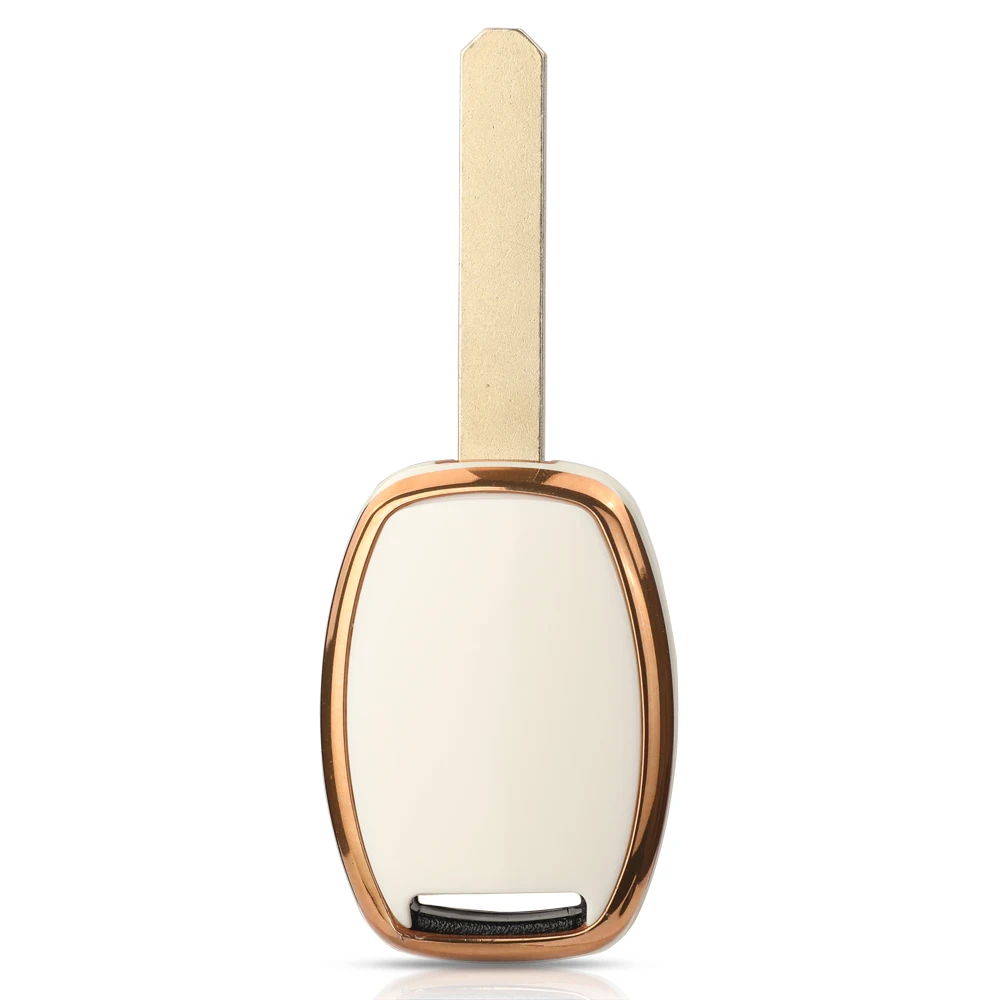 Jingyuqin 2/3/4 BTN Soft TPU Car Key Case For Honda Fit CIVIC JAZZ Pilot Accord CR-V Freed Freed Pilot StepWGN Insight