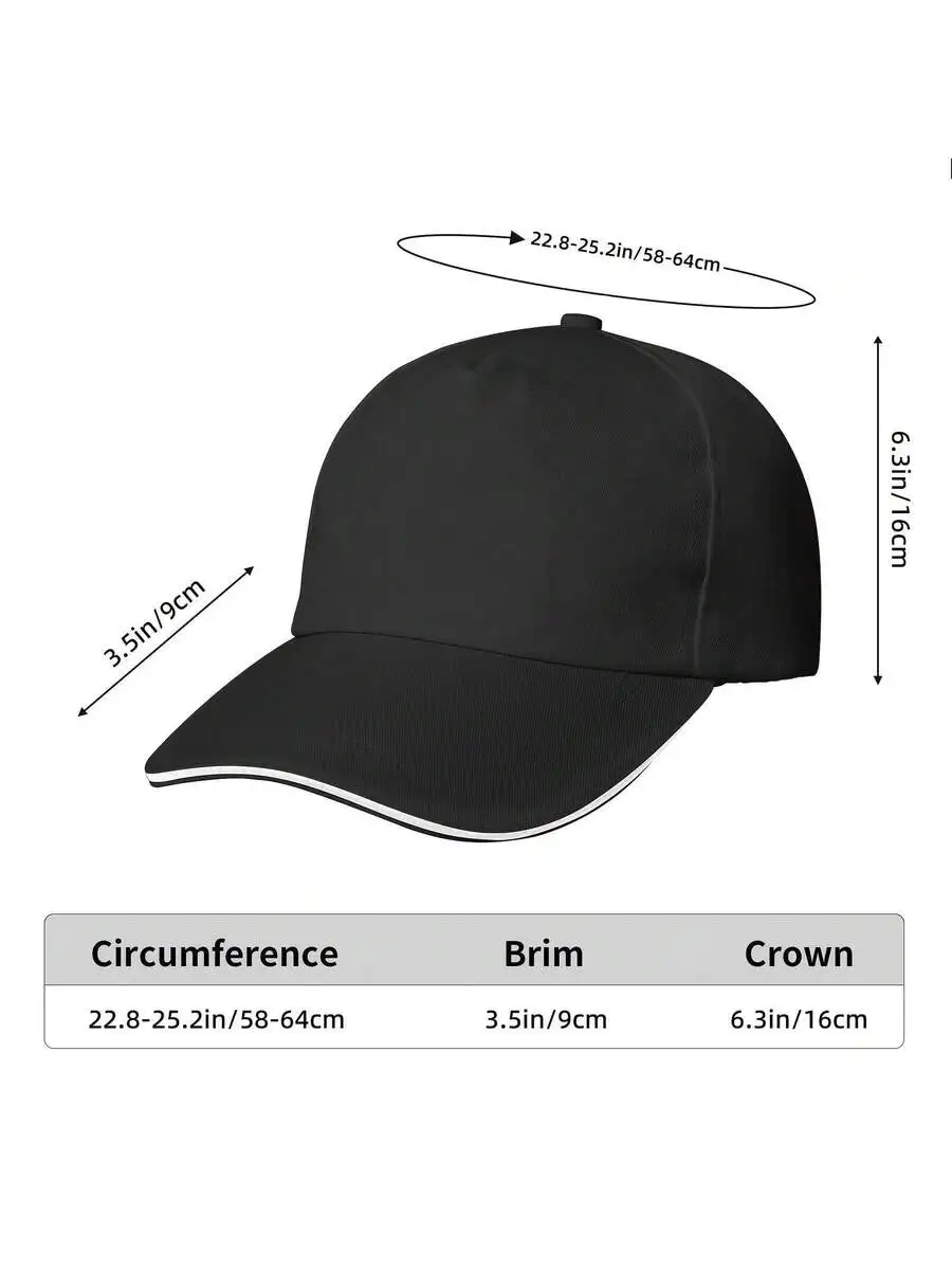 

Adjustable Baseball Cap With Yellow Sticky Notes Design Daily Wear