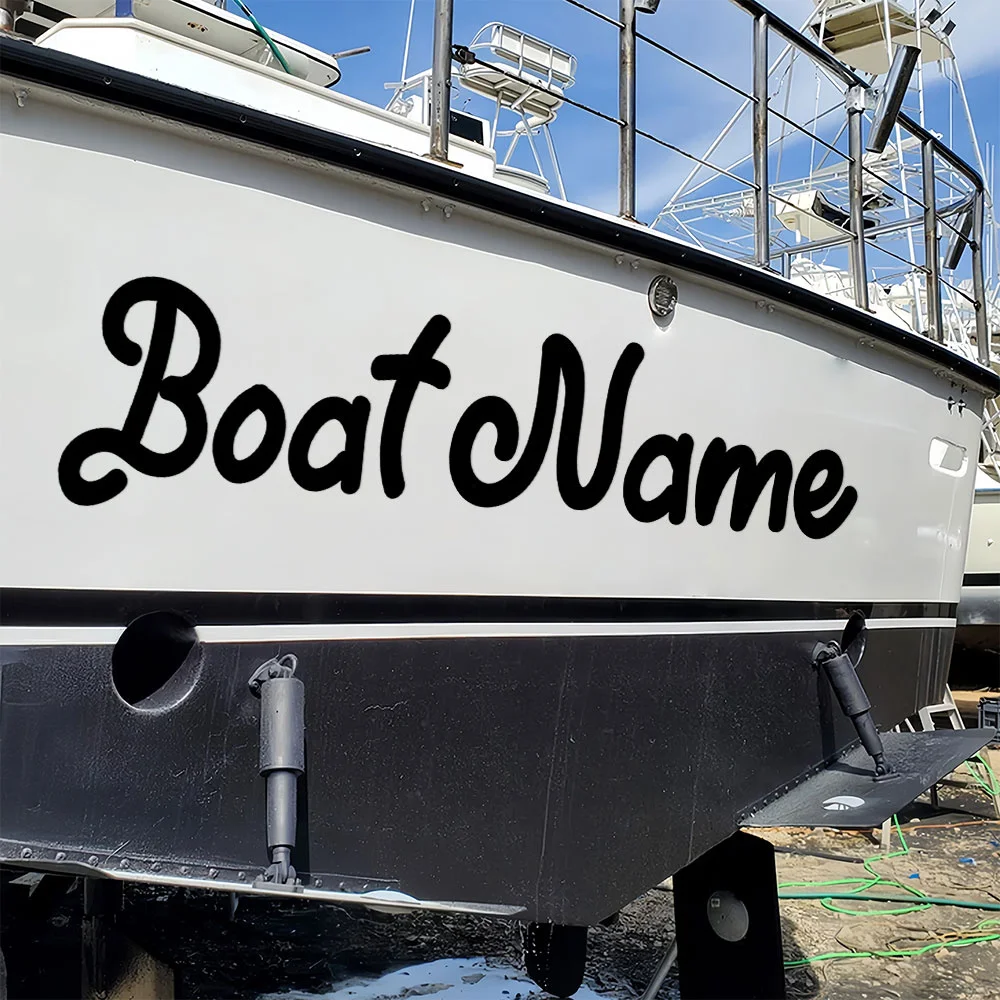 1PC Boat Stickers Customised Waterproof DIY Fishing Boat Yacht Jet ski Kayak Dinghy Vehicle Windshield Side Body Vinyl Decals