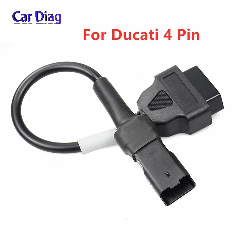 

OBD2 Motorcycle Cable for Ducati 4 Pin Cable Diagnostic 4Pin To OBD 16 Pin Adapter OBDII Engine Fault Diagnosis Detection