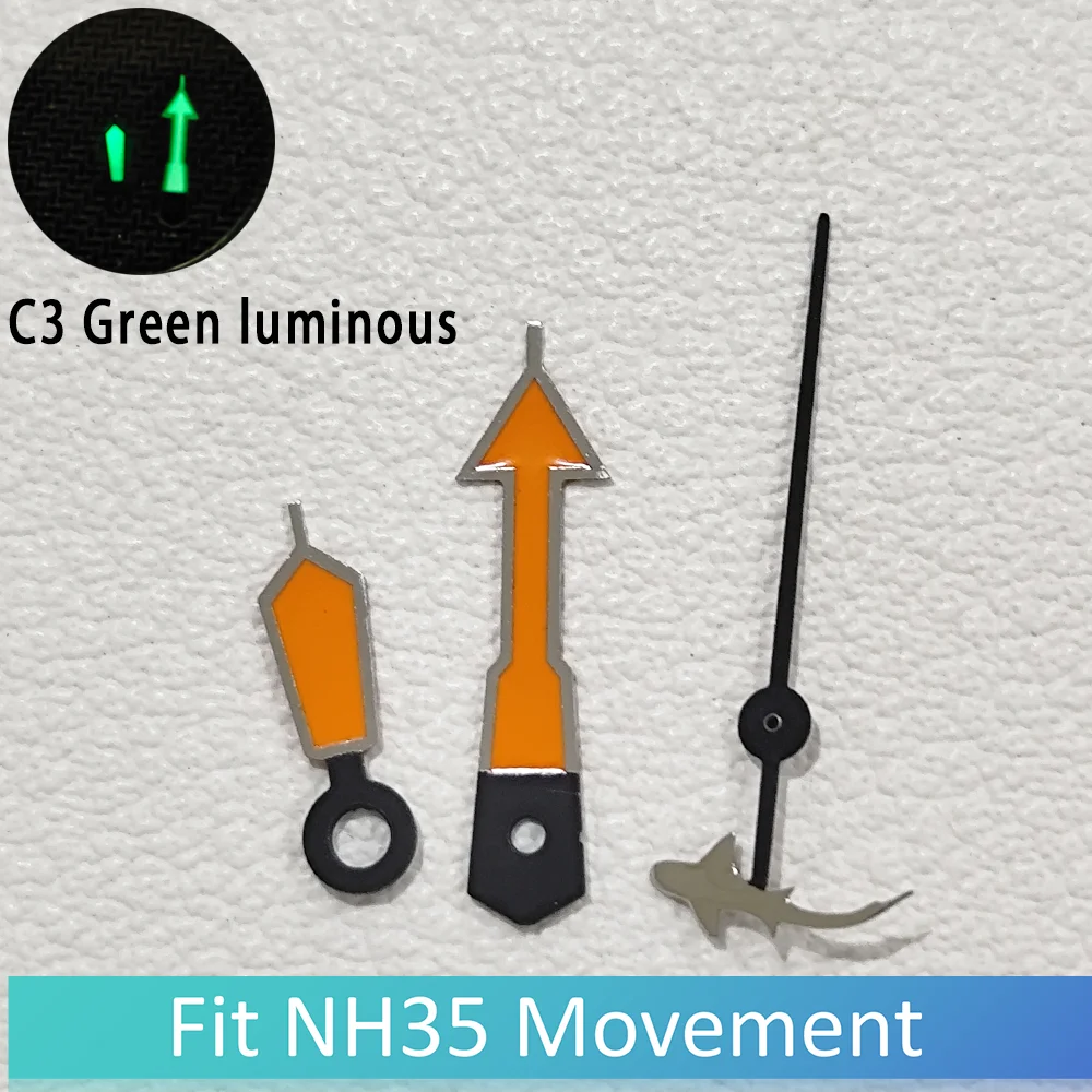 NH35 Shark Second Hands Watch Accessory Suitable For NH35 NH36 NH38 NH70 NH72 Movement Watches Parts Pointer/Needle Accessories