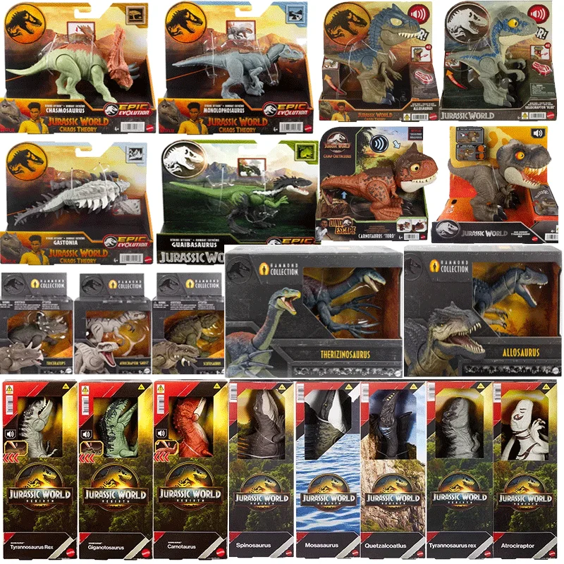 Оригинальные фигурки динозавров «Мир Юрского периода», Mosasaurus Tryannosaurus T-Rex Hammond, звук, животные, фильм, суставы, игрушки для мальчиков