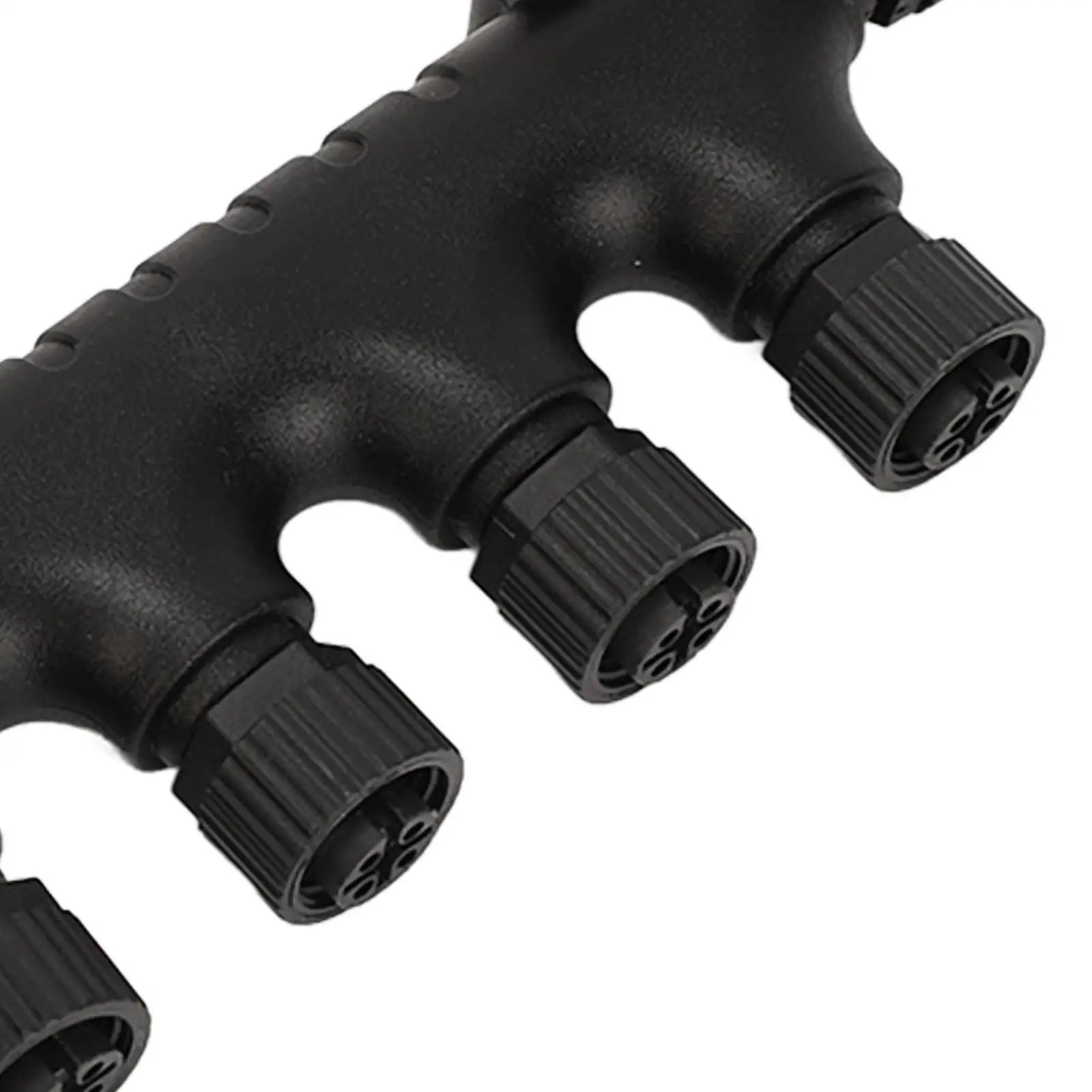 Conector T Multiport para Barcos, Plástico ABS, Resistente a Óleo, 5 Pinos, Rosca M12, N2K, 4 Portas, Navios, N 2000