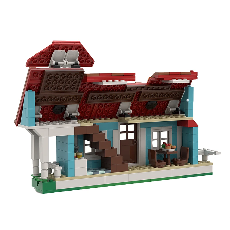 Lilo & Stitch House Enclosure-Compatible with Set 43268 Beach House Model Building Blocks DIY Bricks Toys Desktop Display Gift