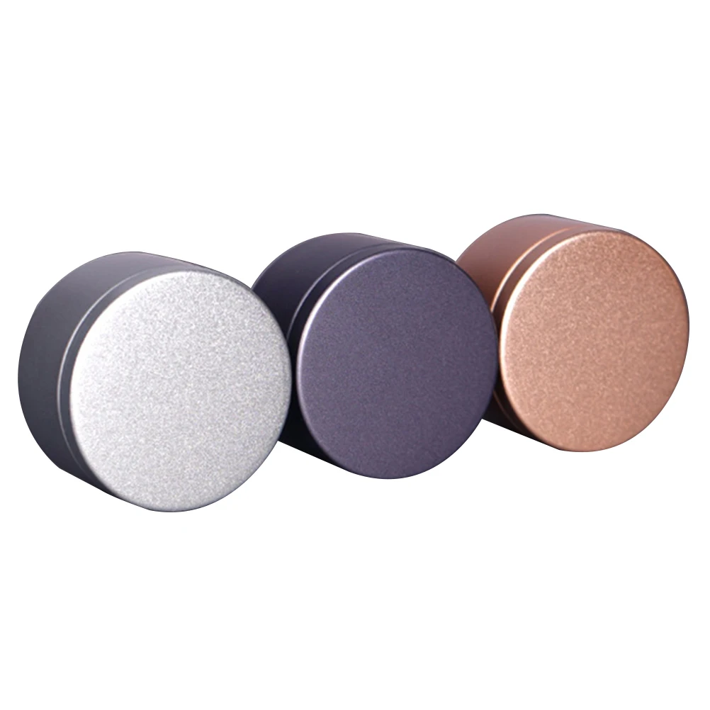 

6Pcs Metal Sealed Tea Canisters Round Tinplate Storage Box for Tea Coffee Nuts Portable Leakproof Container Grey Golden Silver