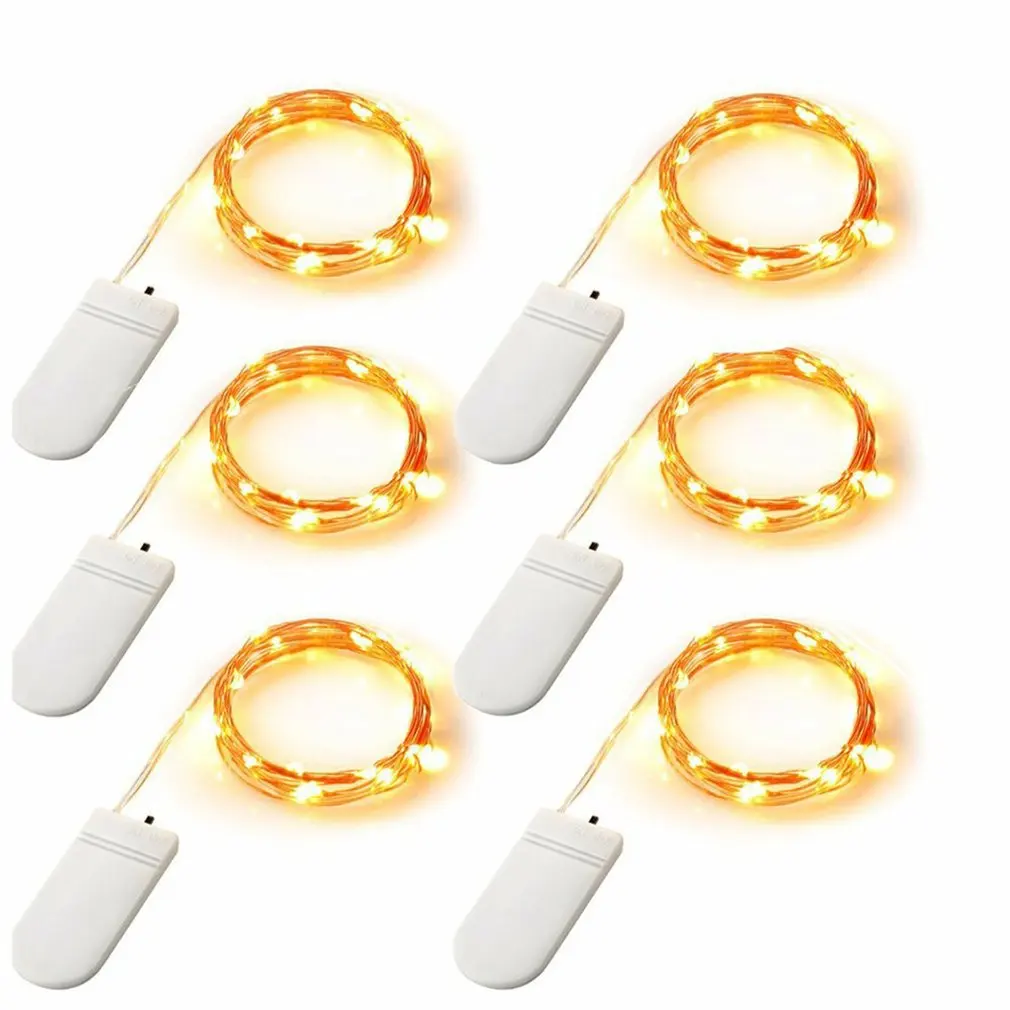 2m filo di rame LED String Light luce calda illuminazione natalizia ghirlanda di fata per albero di natale lampada per la decorazione della festa nuziale