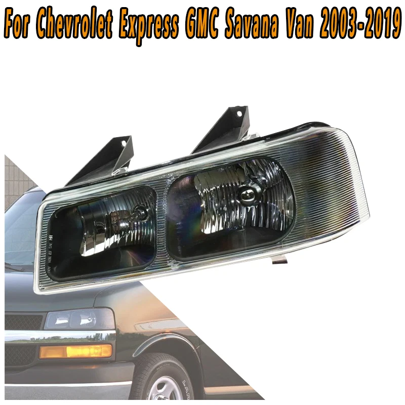 For Chevrolet Express 1500 2500 3500 GMC Savana Van 1500 2500 3500 2003-2019 Front Bumper Light Headlight Daytime Running Light