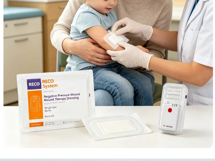 NPWT Negative Pressure Wound Therapy Dressing Pouch, Single‑Use Sterile EO NPWT Dressing Refills 10 Language Label