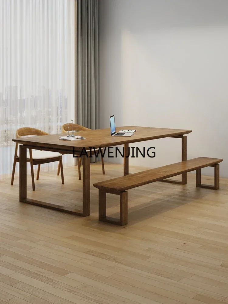 HLZ 심플 모던 홈 거실 서재 테이블, 캐주얼 독서 스트립 테이블