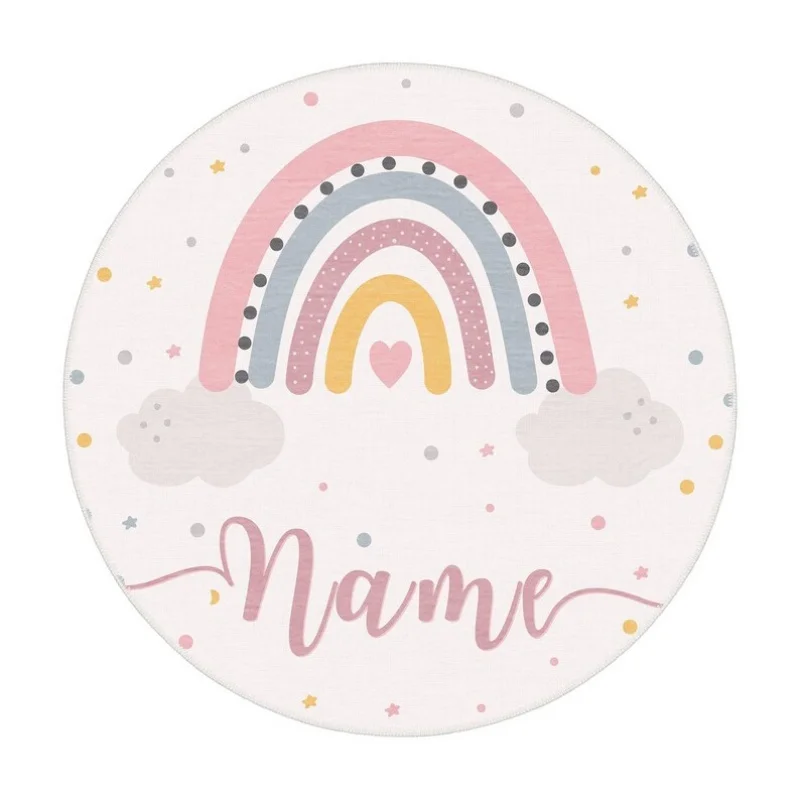 

Custom Name Rugs Personalized Carpet Soft Flannel Kids Rug For Kids Room Decor Anti-Slip Soft Carpet For Home Decor Girls Gift