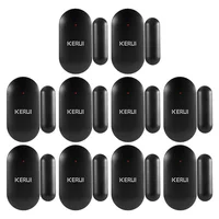 KERUI 10 Uds MC11 Sensor de puerta 433MHz Detector de Sensor magnético de ventana inalámbrico para W202 sistema de alarma de seguridad para el hogar antirrobo