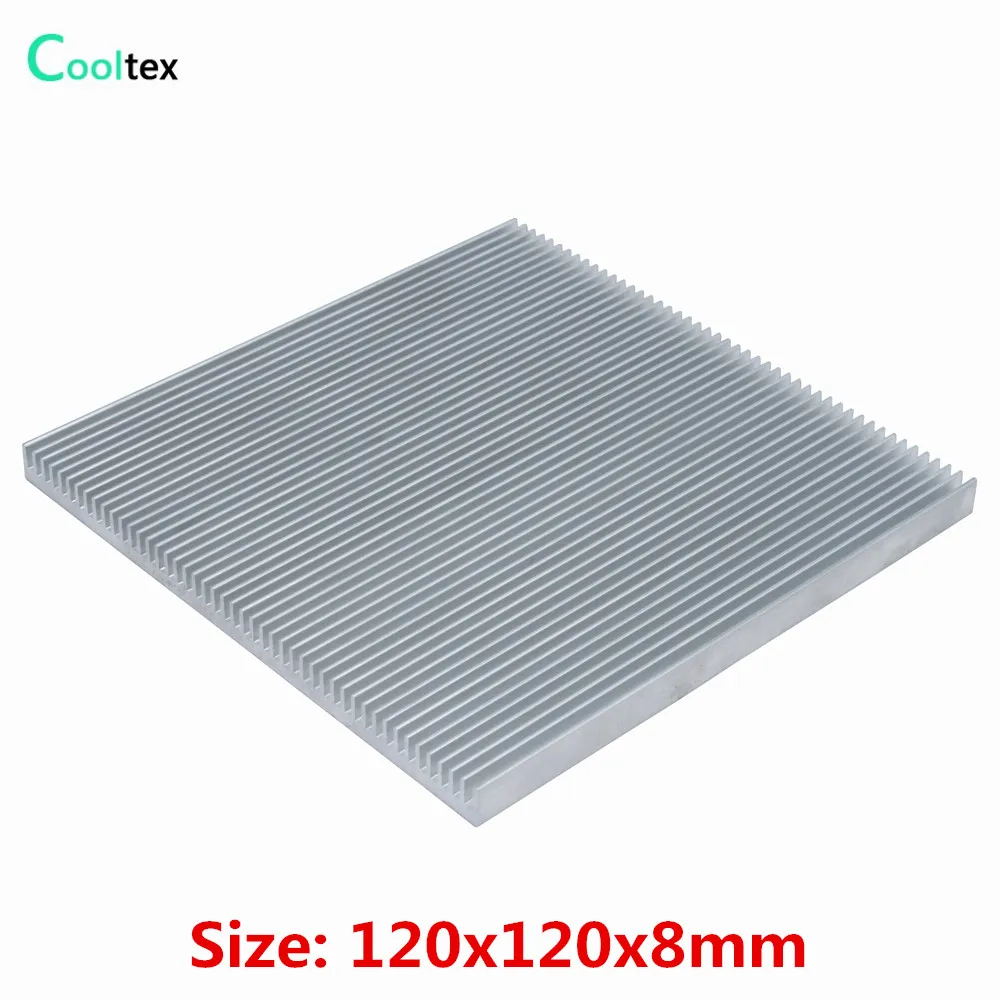 

Aluminum Heatsink 120x120x8mm Radiator Heat Sink Cooler for LED Chip Electronic heat dissipation Cooling