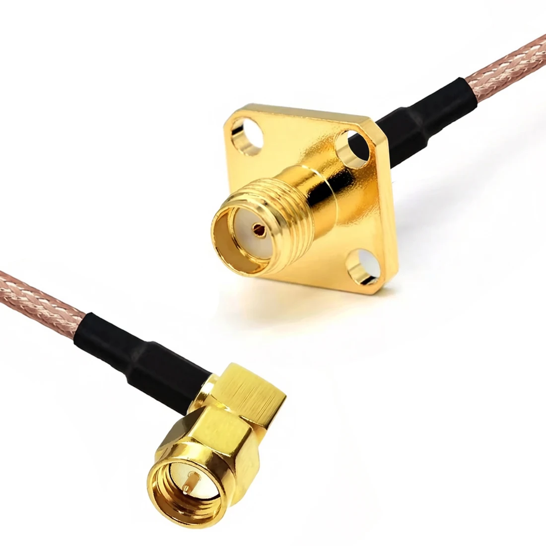 New SMA Male Right Angle Switch SMA Female Panel Mount  Pigtail Cable RG316 Wholesale Fast Ship 15CM/30CM/50CM/100CM Adapter