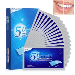 Bandes de blanchiment des dents en gel 5D, kit dentaire à dents blanches, bande de soins d'hygiène buccale, placages pour les dents, autocollants en gel blanchissant pour les dentistes