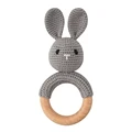 gray bunny rattle