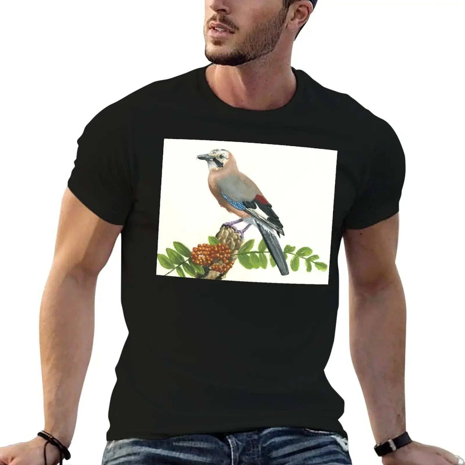 

Eurasian Jay T-Shirt oversized graphic t shirt vintage summer clothes custom shirt clothing for men