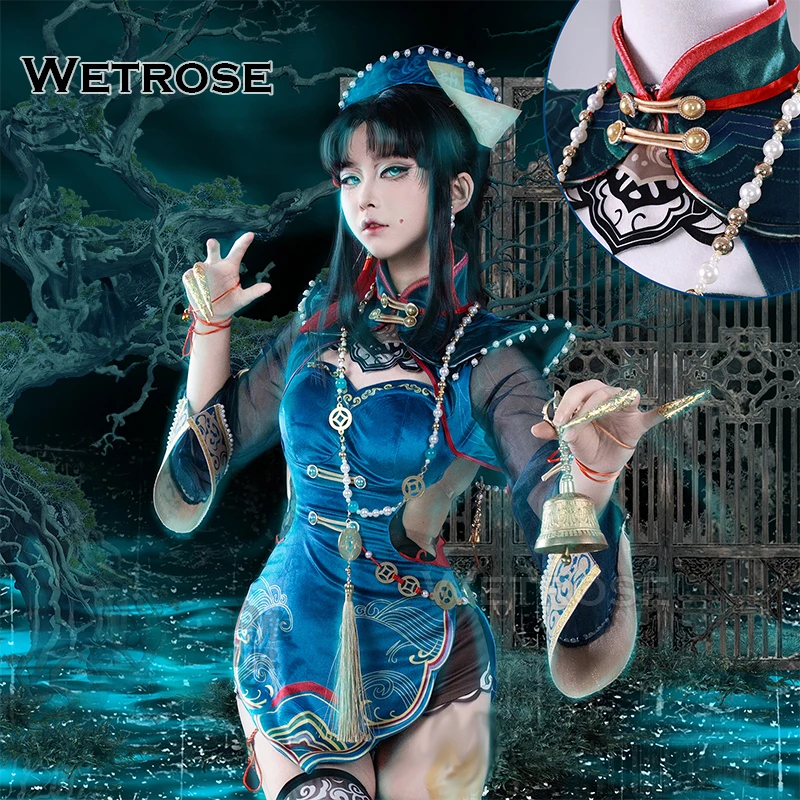 【Wetrose】متوفر في المخزون أزياء Tessa Verdant Shadow Zombie التأثيرية مجموعة كاملة من شعر مستعار للهالوين وعيد الميلاد Naraka: Bladepoint
