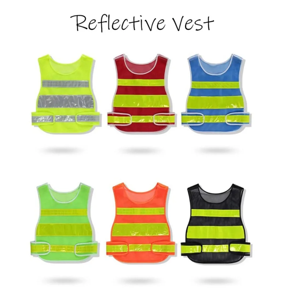 

Reflective Safety Vest Lightweight Traffic Security Warning Vest High Visibility Night Outdoor Work Waistcoat