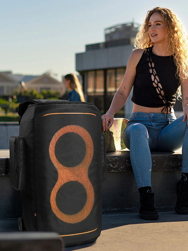 jbl-partybox-520-スピーカーキャリーカバージッパー開閉ポータブルスピーカーダストケース耐摩耗性厚みのあるナイロンスピーカー収納袋